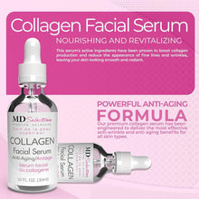 Load image into Gallery viewer, MD Selections Collagen Serum + Cream Kit Firming with Green Tea & Peptides 1 @ 1oz, 1 @ 2oz