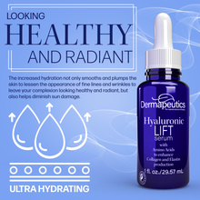 Load image into Gallery viewer, Dermapeutics Hyaluronic Acid Serum for Face, 1+1 Fl Oz (Pack of 2)