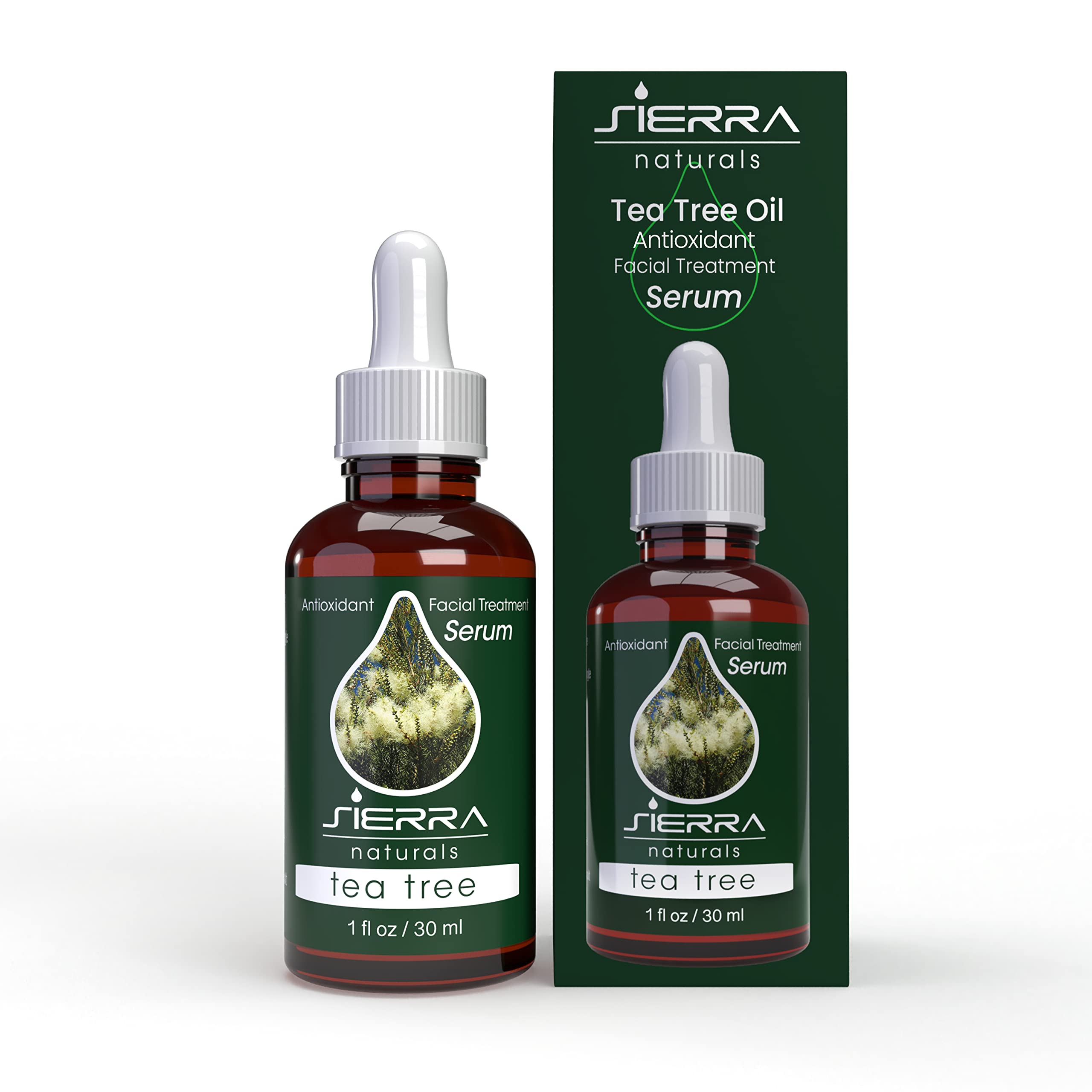 Sierra Naturals Tea Tree Oil Serum for Face, 1 oz Dermapeutics