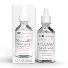 Load image into Gallery viewer, MD Selections Collagen Facial Treatment Serum Firming with Peptides &amp; Green Tea 1oz

