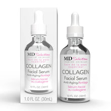 Load image into Gallery viewer, MD Selections Collagen Facial Treatment Serum Firming with Peptides & Green Tea 1oz