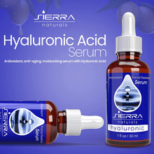 Load image into Gallery viewer, Sierra Naturals Hyaluronic Acid Serum for Face For Dry Skin Anti-aging Collagen Boosting, 1 oz