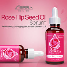 Load image into Gallery viewer, Sierra Naturals Rose Hip Seed Oil Serum Natural Moisturizer Vitamins C &amp; A, Omega 6, 1 oz
