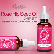 Load image into Gallery viewer, Sierra Naturals Rose Hip Seed Oil Serum Natural Moisturizer Vitamins C & A, Omega 6, 1 oz