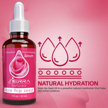 Load image into Gallery viewer, Sierra Naturals Rose Hip Seed Oil Serum Natural Moisturizer Vitamins C & A, Omega 6, 1 oz