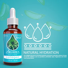 Load image into Gallery viewer, Sierra Naturals Collagen Facial Treatment Serum Firming with Peptides Green Tea and Aloe, 1 oz