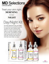 Load image into Gallery viewer, MD Selections Vitamin C/Retinol & Ferulic Serum Set for Face | Day & Night Serum, 2 oz