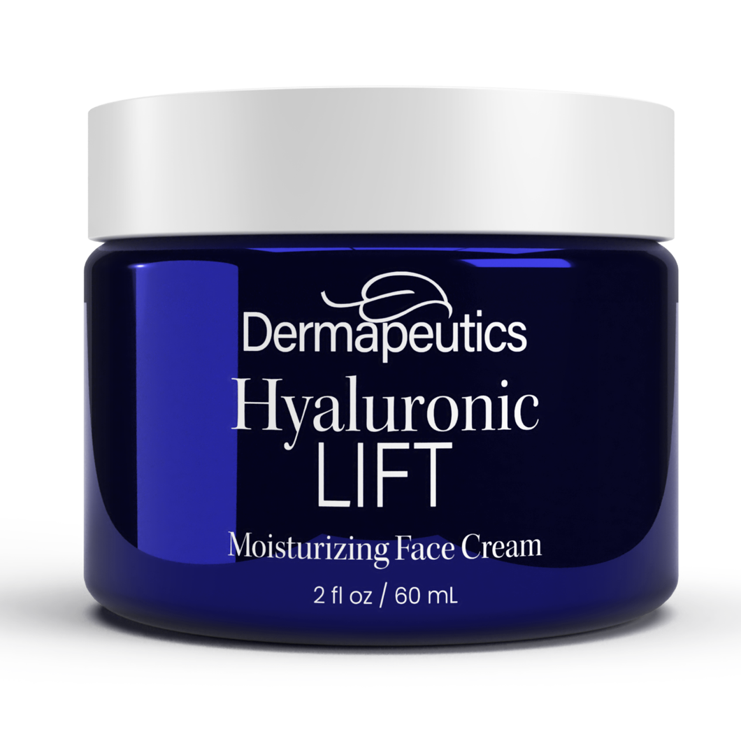 Dermapeutics Hyaluronic Acid Cream for Face with Moisturizer, 2 Oz
