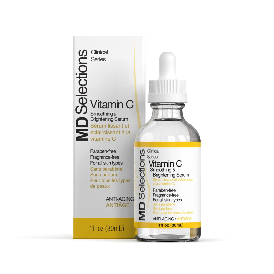 MD Selections Vitamin C Brightening Serum for Face, 1 oz
