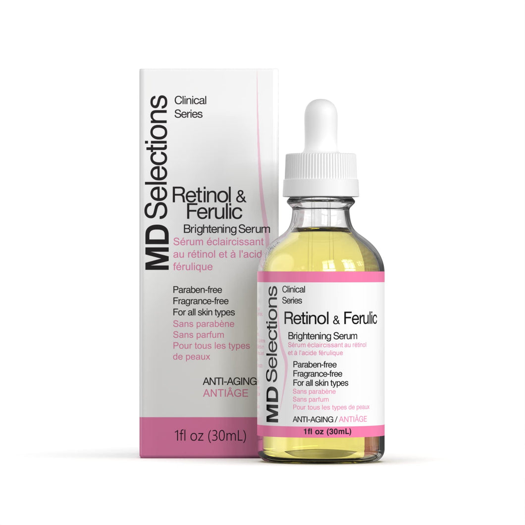 MD Selections Retinol & Ferulic Serum for Face, 1 oz