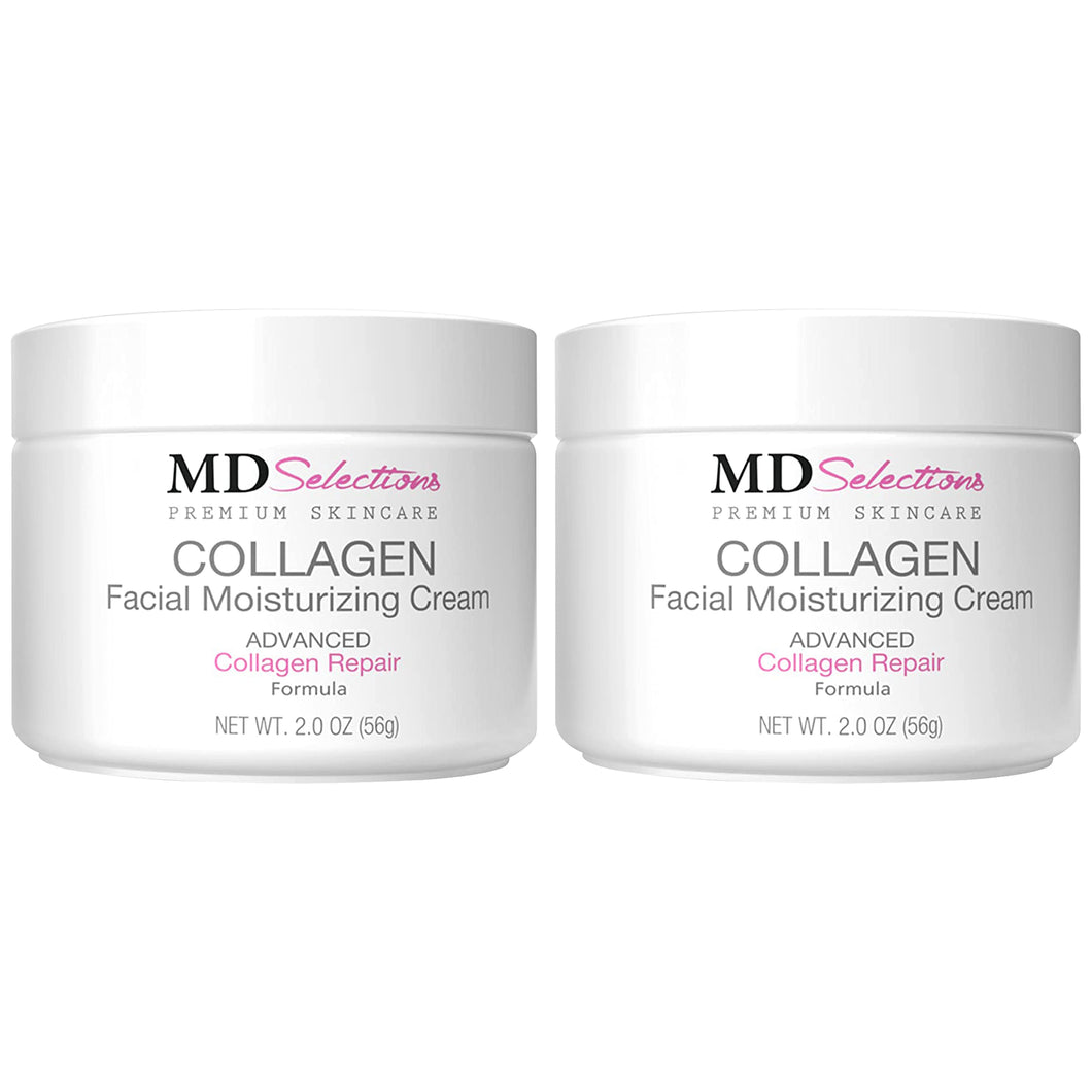 MD Selections Collagen Peptide Facial Cream, 2-Pack
