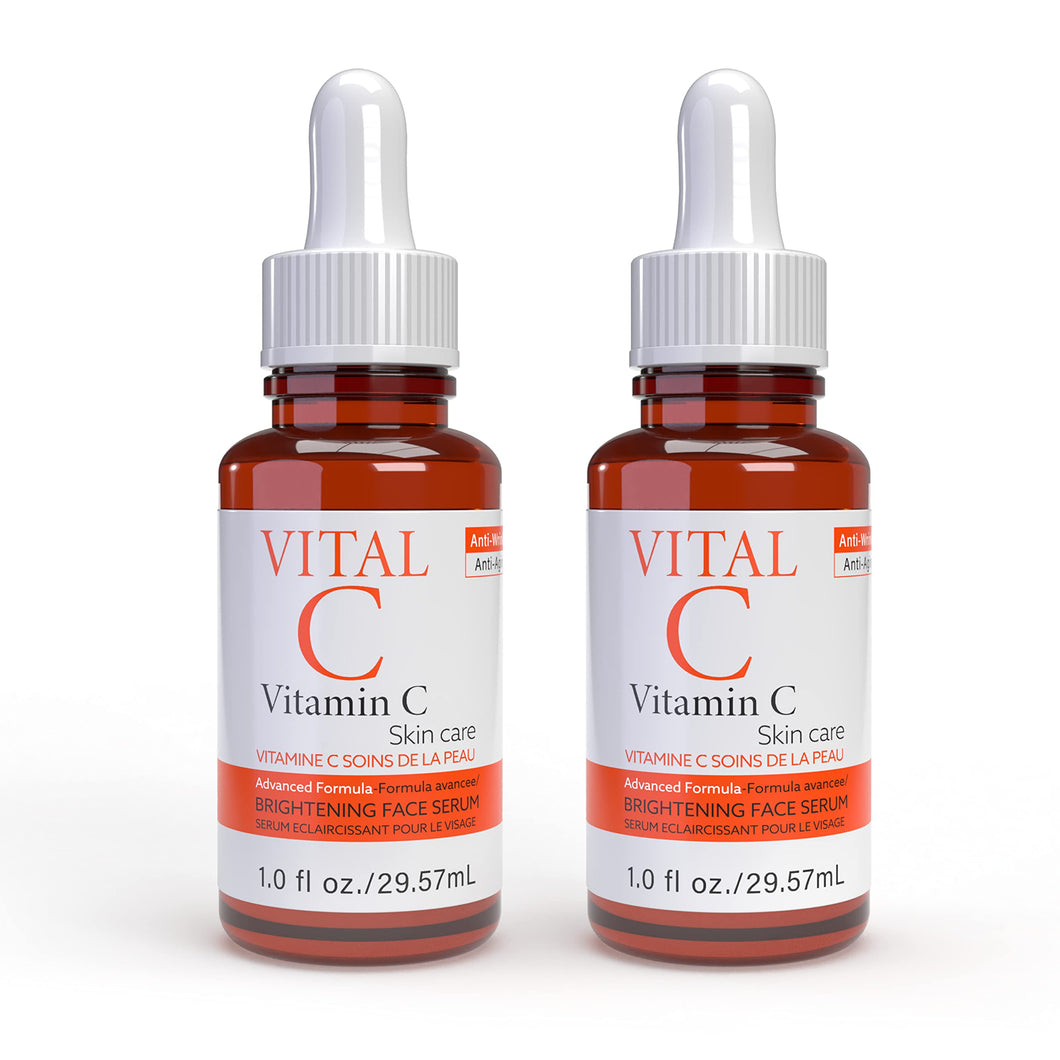 Vital-C Vitamin C Serum for Face, 1 Oz (Pack of 2)