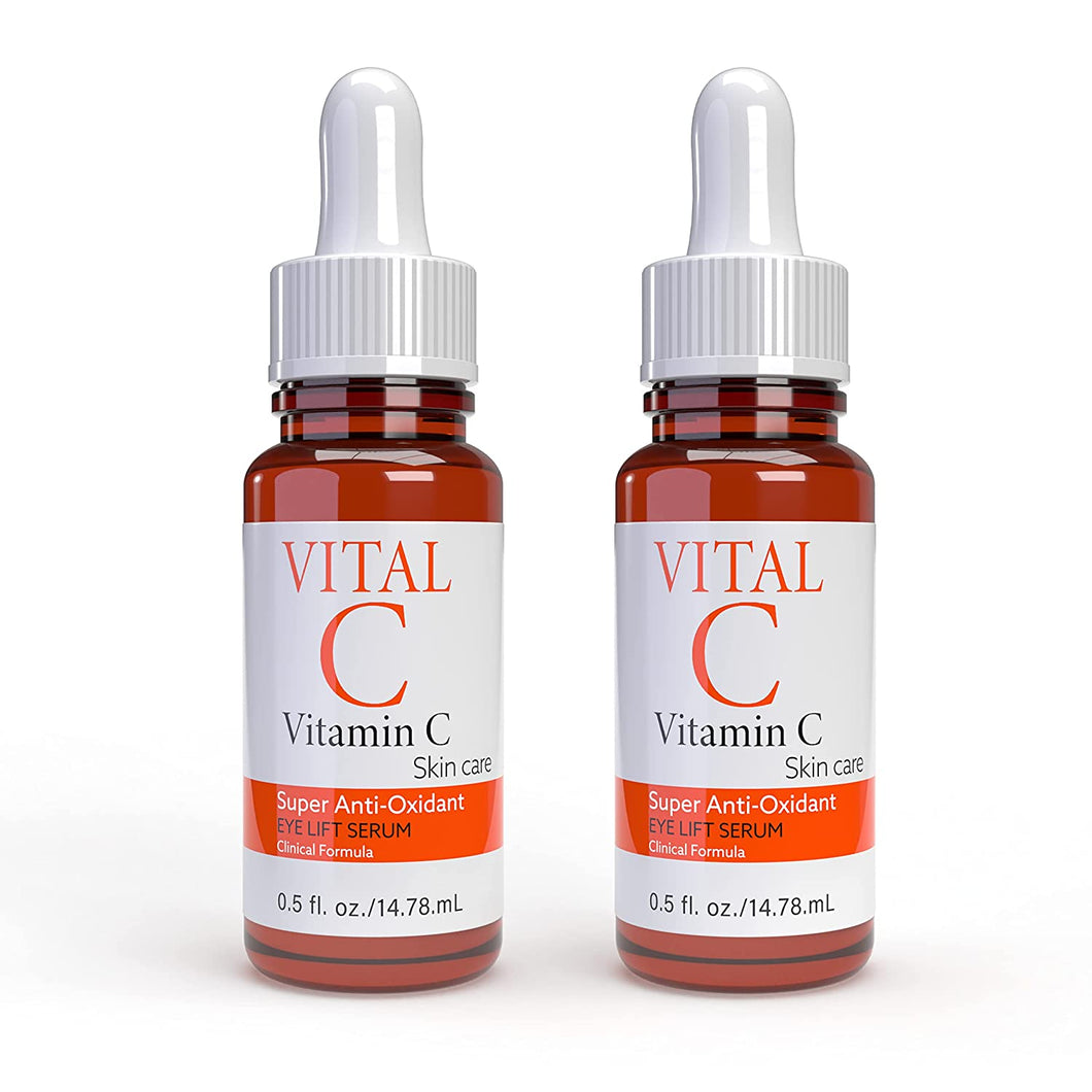 Vital C Vitamin C Serum for Eyes Lift Serum, 0.5 Fl Oz (2 Pack)